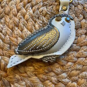 PORTLAND Leather Owl Purse Charm Barn Owl Snow Owl Bag Charm NEW!  FAST SHIP
